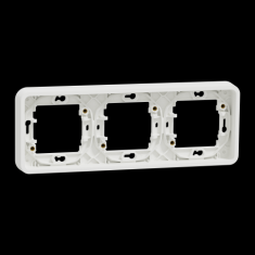  Cadre 3P blanc horizo encastr� 
