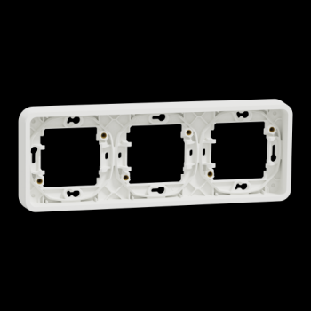  Cadre 3P blanc horizo encastr� 