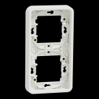  Cadre 2P blanc vertic encastr� 