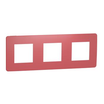  Plaque finition Rouge/Blanc 3P 