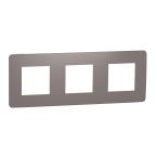  Plaque finition Choco/Blanc 3P 