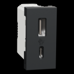  Charg USB A+C 15W 1mod anth 