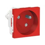  Prise 2P+T FR 45 rapide Rouge 