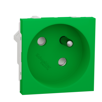  Prise 2P+T FR 45� rapide Vert 