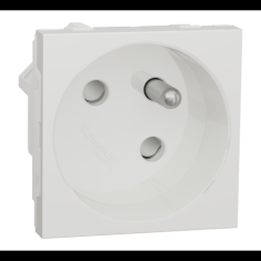  Prise 2P+T FR 45� rapide Blanc 