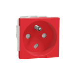  Prise 2P+T FR 90� vis d�tr Rou 