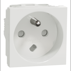  Prise 2P+T FR 90� vis d�tr Bla 