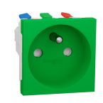  Prise 2P+T FR 90� rapide Vert 