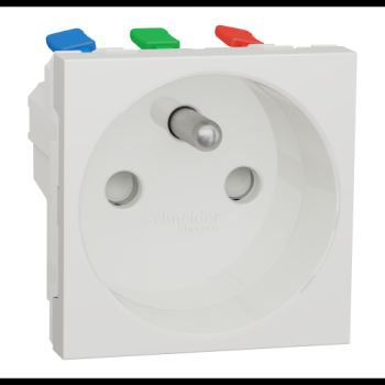  Prise 2P+T FR 90� rapide Blanc 