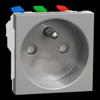  Prise 2P+T FR 90� rapide Alu 