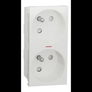  Prise 2x2P+T lum FR45� rap Bla 