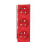 Prise 3x 2P+T FR45� d�t Rou 