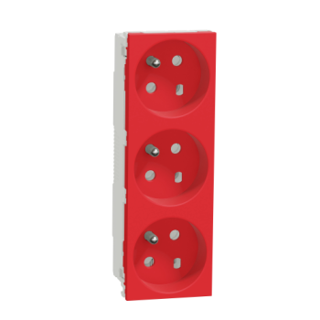  Prise 3x 2P+T FR45� d�t Rou 