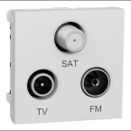  Prise TV + FM + SAT 2m Bl A 