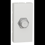  Prise TV type F 1m Blanc 