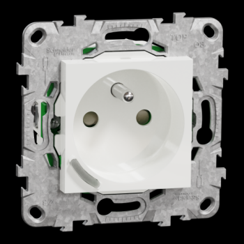  Wiser 2P+T Connect�e 16A Blanc 