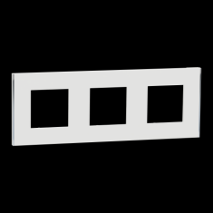  Unica D plaq blanc/argent 3P 
