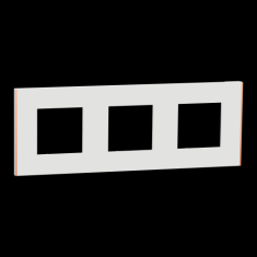 Unica D plaq blanc/cuivre 3P 
