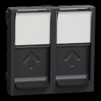  Prise 2 RJ45 S-One 2m Anth 