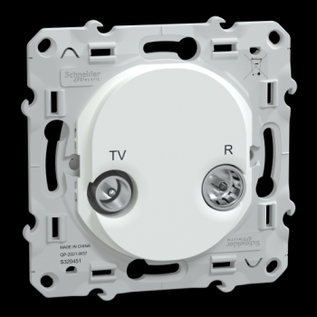  Prise TV-R Blanc 
