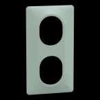  Plaque 2 post Vert 71mm Sauge 