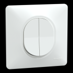  Double VV Blanc griffes plaque 