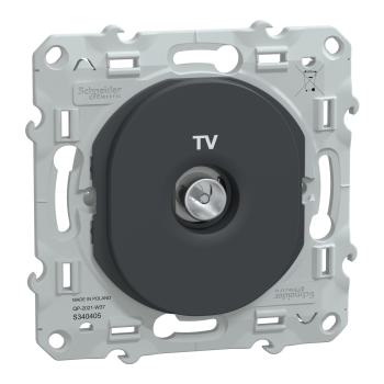  Prise TV Anthracite 
