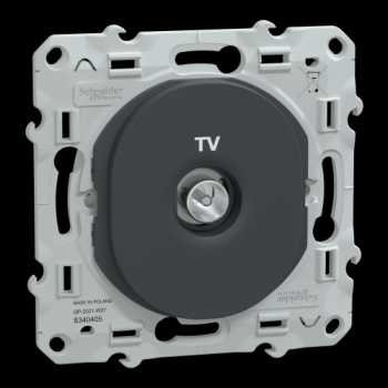  Prise TV Anthracite 