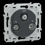  Prise TV-R-SAT Anthracite 