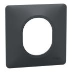  Plaque 1 poste Anthracite 