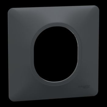  Plaque 1 poste Anthracite 