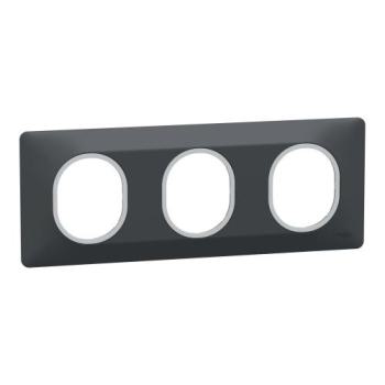 Plaque 3 post Hor 71 mm Ant Ag 