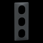  Plaque 3 postes Vert 71mm Anth 