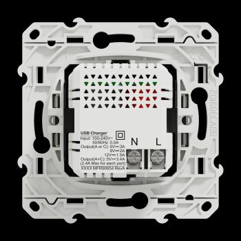  Prise USB type A+C rapide blc 