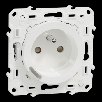  Wiser 2P+T Connect�e 16A Blanc 