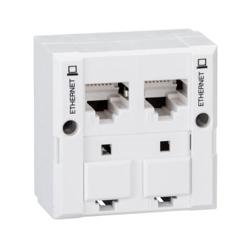 DOUBLEUR 45x45MM ETHERNET 