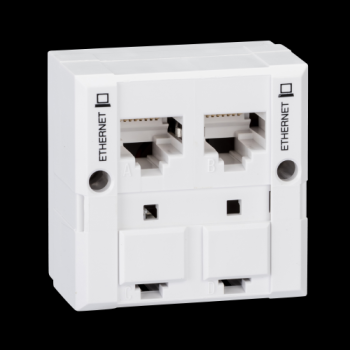  DOUBLEUR 45x45MM ETHERNET 