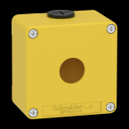  Boitier vide jaune 1 trou 22mm 