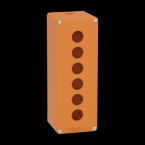  Boite vide orange 6 trous 22mm 