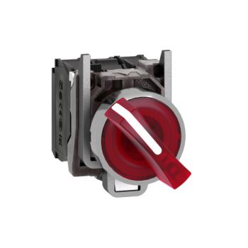  BOUTON TOURNANT LUMINEUX ROUGE 