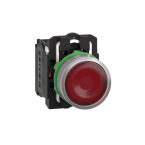  BP lumineux rouge 1O+1F 24V 