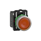  BP lumineux orange 1O+1F 230V 