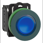  BP lum flush bleu 1O+1F 230V 