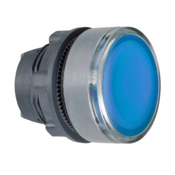  tête bouton poussoir O22 bleu 