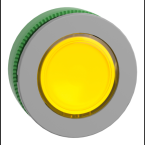  t�te voyant DEL O22 flush jaun 