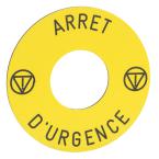  ETIQ DIAM 45MM ARRET D UR 