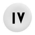  capsule BP flush 'IV' blanc 