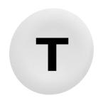  capsule BP flush 'T' blanc 