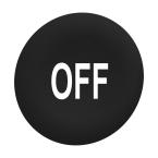  capsule BP flush 'OFF' noir 