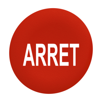  capsule BP flush 'ARRET' rouge 